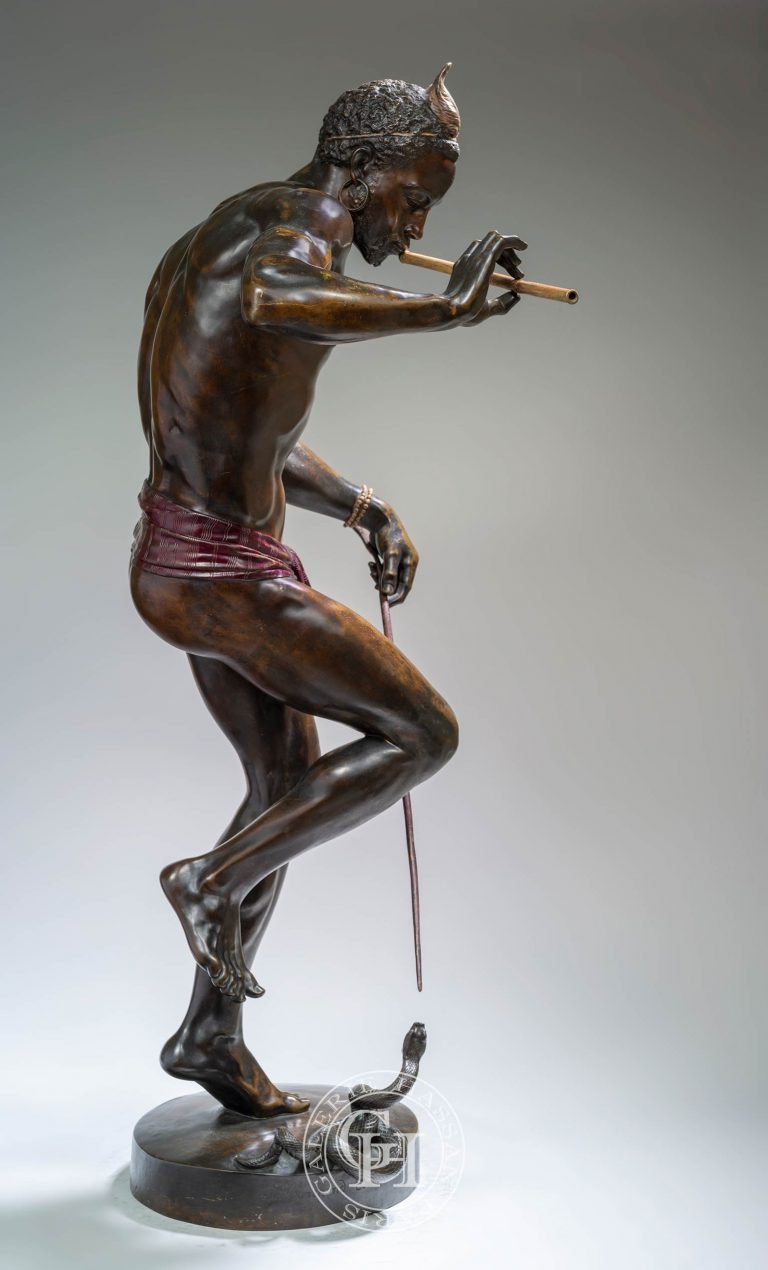 The snake charmer by CharlesArthur Bourgeois Galerie Hassan