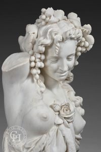 Buste de Bacchante par Jean-Baptiste Lebroc