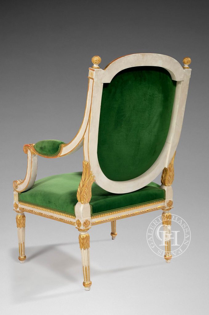 SET OF 4 LOUIS XVI ARMCHAIRS by Maison Jansen – Galerie Hassan
