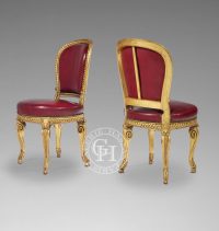 Suite de dix chaises de style Transition Louis XV - Louis XVI