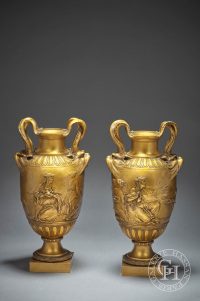Paire de vases à l'antique par Ferdinand Barbedienne