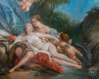 La Nymphe Callisto, séduite par Jupiter sous les traits de Diane d’après François Boucher