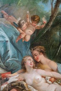 La Nymphe Callisto, séduite par Jupiter sous les traits de Diane d’après François Boucher